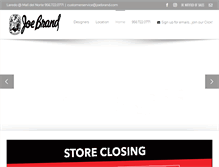 Tablet Screenshot of joebrand.com